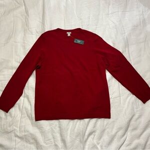 L.L. Bean Red 100% Cashmere Sweater - Women's Size 1X